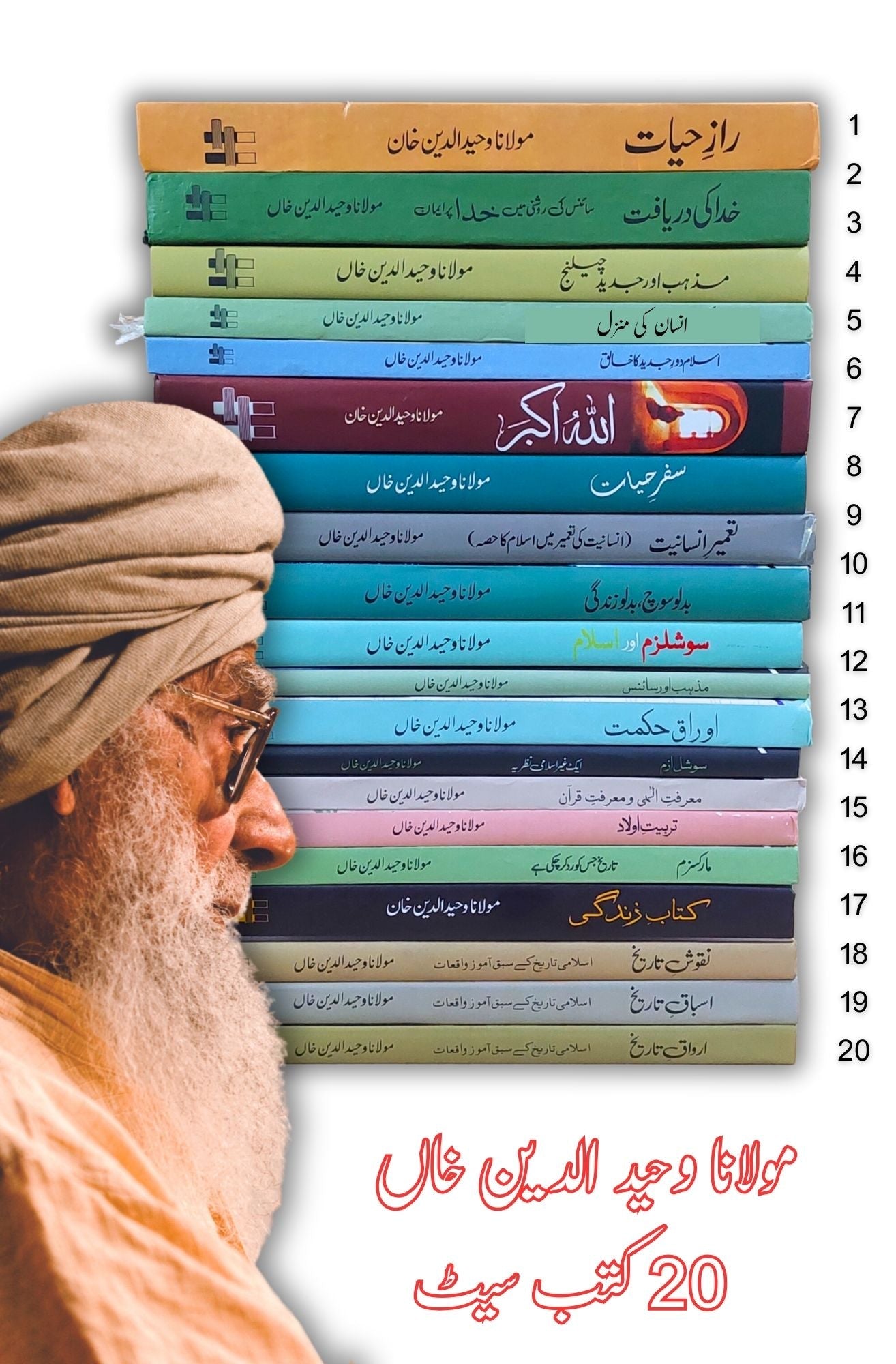 20 Books Set | Maulana Wahidudin Khan | Books Deals